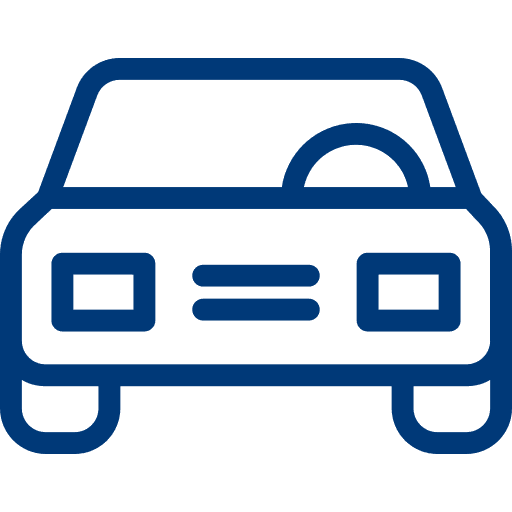 Icon car – symbol for restricted transport of vehicles