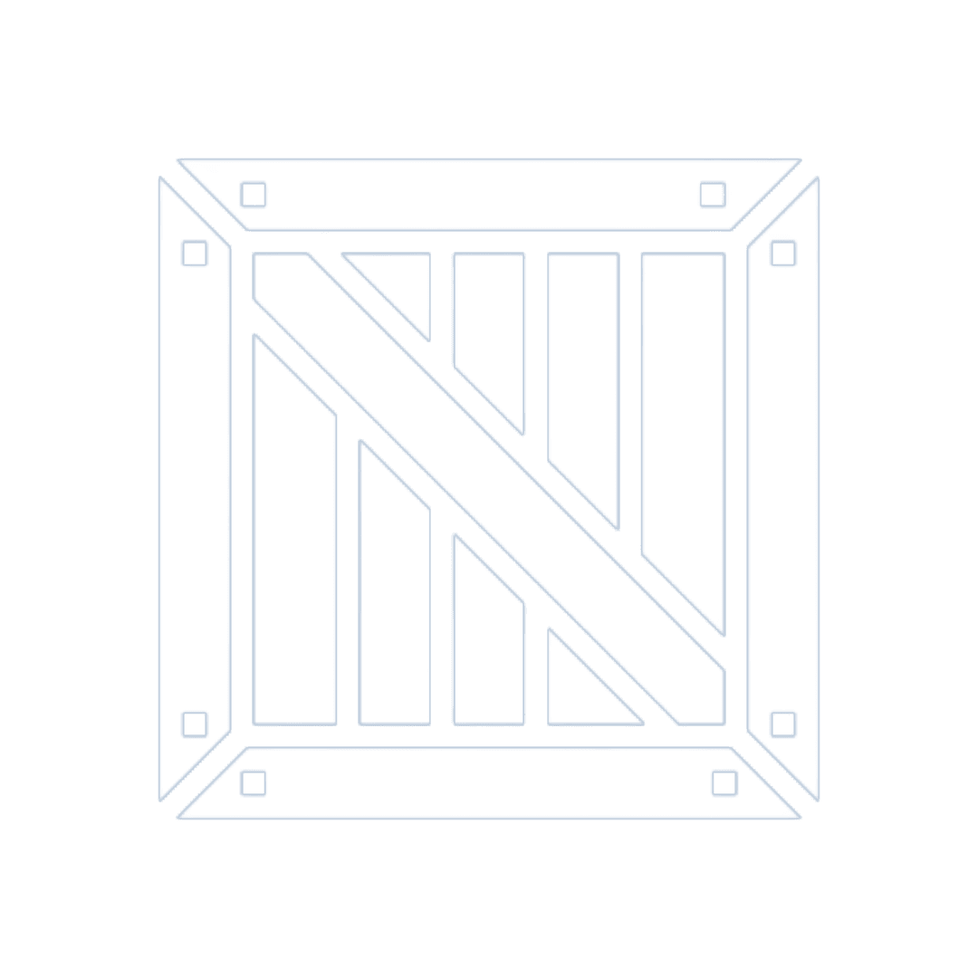 Icon of a storage box – symbol for ultra-large storage space with 19 to 20 square meters.