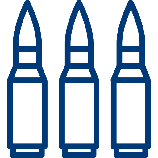 Icon bullets – symbol for weapons and ammunition