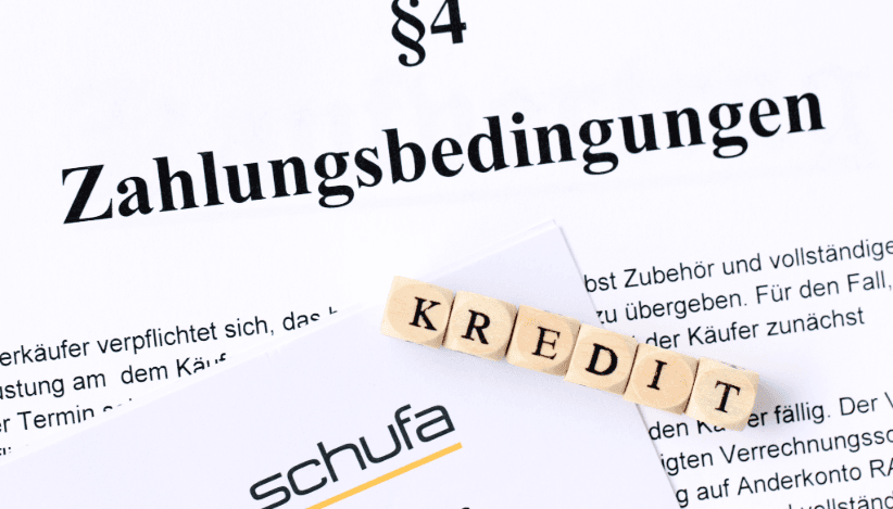 Bonitätsnachweis als Teil der Wohnungsbewerbung – visuell barrierefreie Darstellung eines vertrauenswürdigen Dokuments