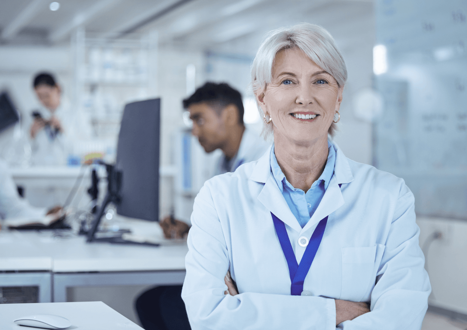 Doctor in modern clinic symbolising the healthcare system in Denmark