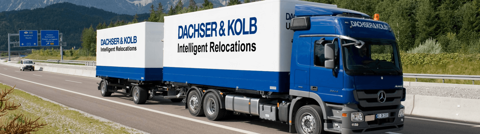 DACHSER & KOLB moving truck on highway