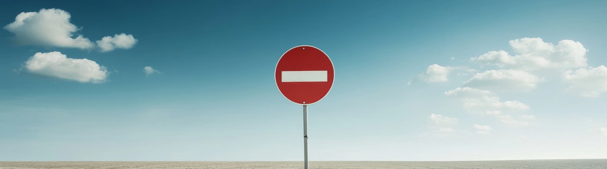 No entry road sign symbolizing driving bans and traffic restrictions
