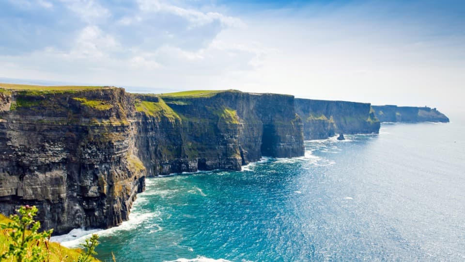 The Cliffs of Moher in Ireland as an example of the country's impressive yet hazardous sea cliffs.